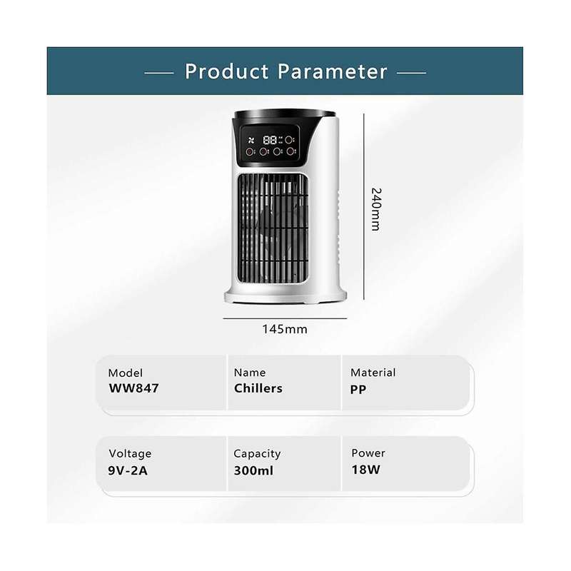 Air Cooler Home Dormitory Student Desktop Electric Fan Small Wind Office Usb Refrigeration Air Cond