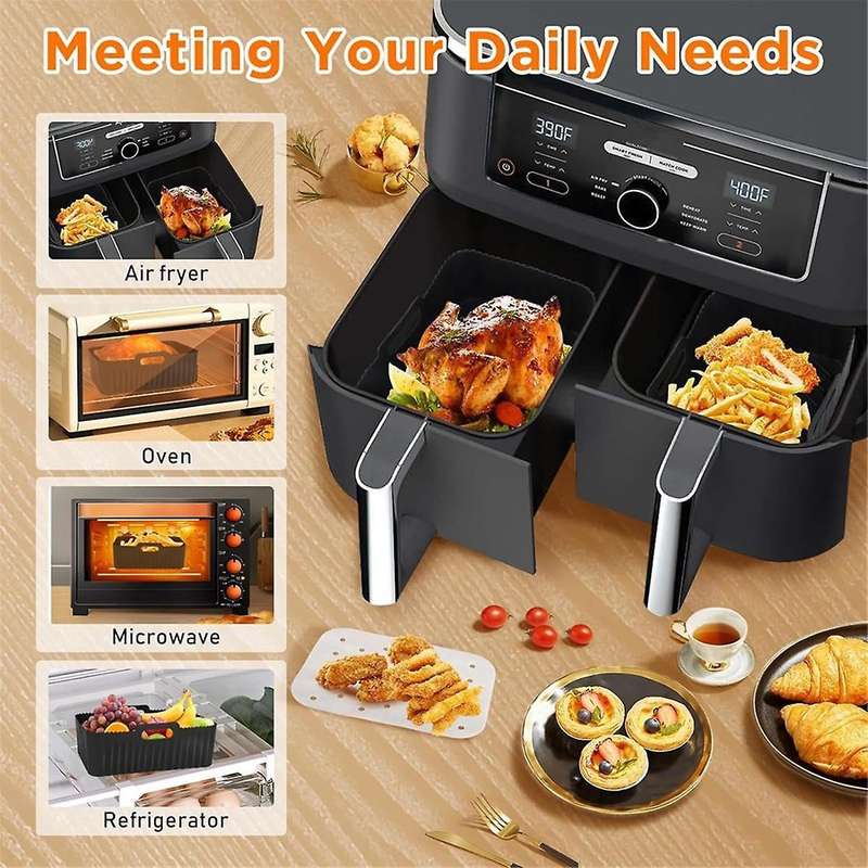 Air Fryer Accessories, for Ninja Air Fryer Af300uk Af400uk/tower T17088//devology, Silicone Air Frye