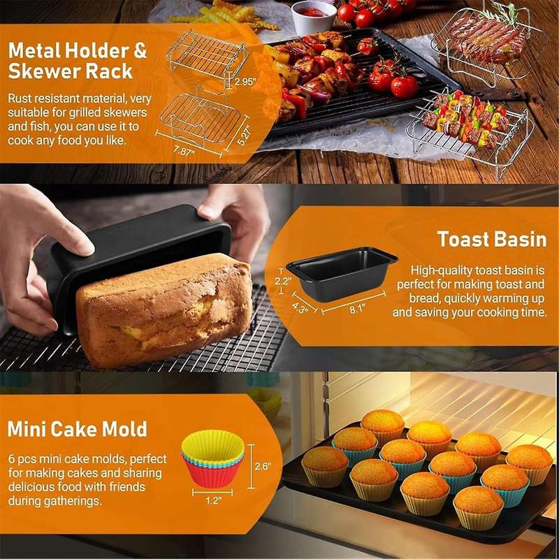 Air Fryer Accessories, for Ninja Air Fryer Af300uk Af400uk/tower T17088//devology, Silicone Air Frye