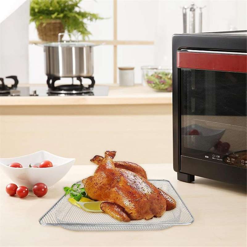 Air Fryer Oven Basket Air Fryer Basket Rack Washable Dehydrator Rack Removable Oven Mesh Basket for
