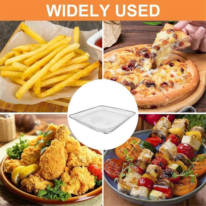 Air Fryer Oven Basket Air Fryer Basket Rack Washable Dehydrator Rack Removable Oven Mesh Basket for