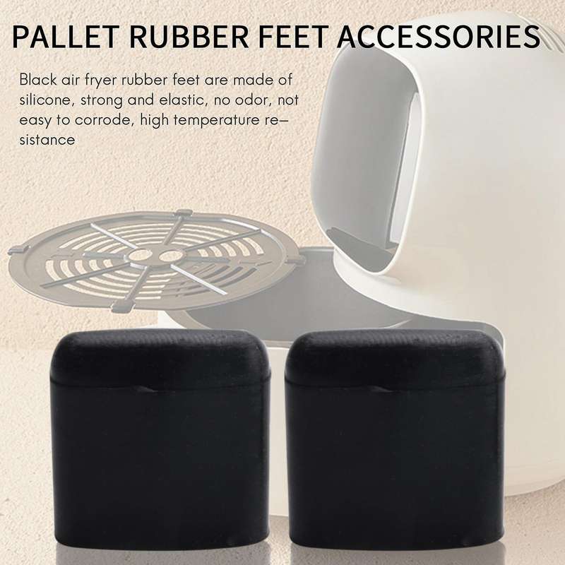 Air Fryer Rubber Bumpers,Air Fryer Tray Rubber Replace Parts Accessories,Non-Scratch Protective Cov