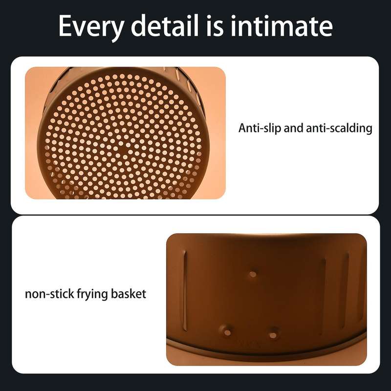 Air Fryer Replacement Basket 3.7qt for Power Air Fryer and All Air Fryer Oven, Non-stick Fry Basket