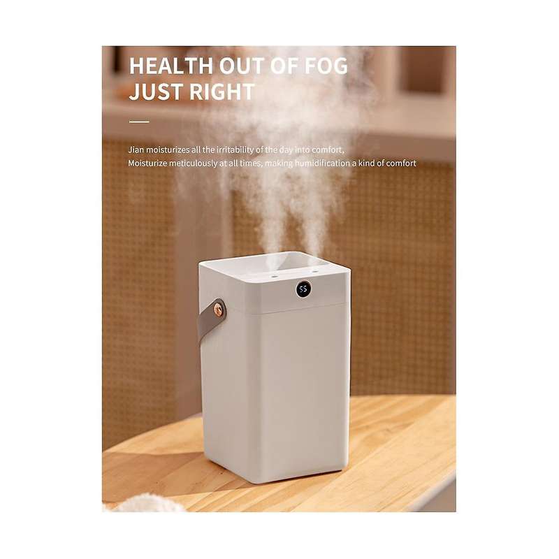 Air Humidifier for Home 3l Capacity Usb Ultrasonic with Led Lamp Double Nozzle Big Fog for Bedroom