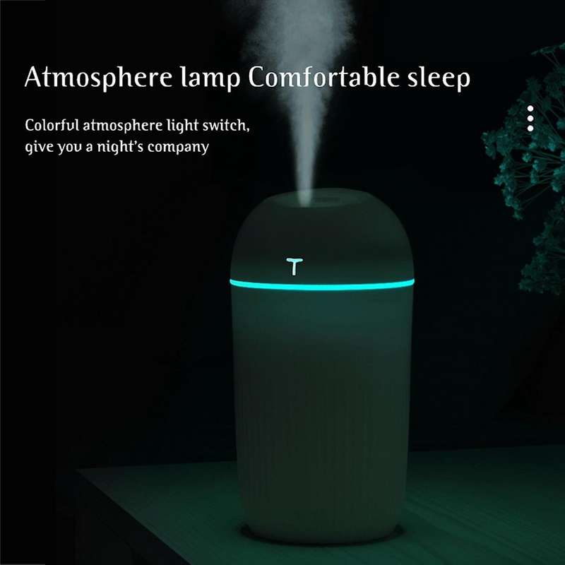 Air Humidifier for Room, Cool Mist Essential Oils Diffuser 7 Colors LED Lights Humidifier for Room O