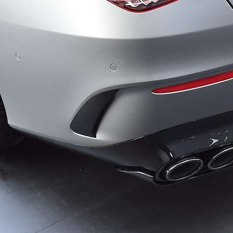 Air Intake Grille Trim Rear Bumper Wind Knife for C118 CLA200 2020+ Bright Black