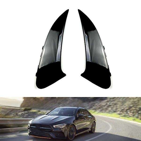 Air Intake Grille Trim Rear Bumper Wind Knife for C118 CLA200 2020+ Bright Black