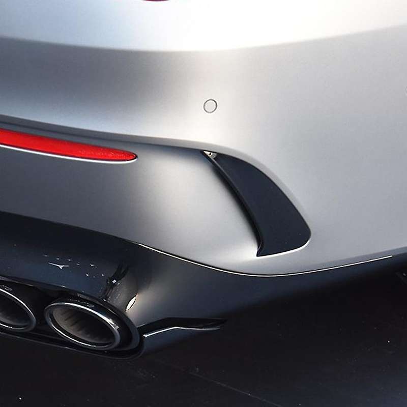 Air Intake Grille Trim Rear Bumper Wind Knife for C118 CLA200 2020+ Bright Black