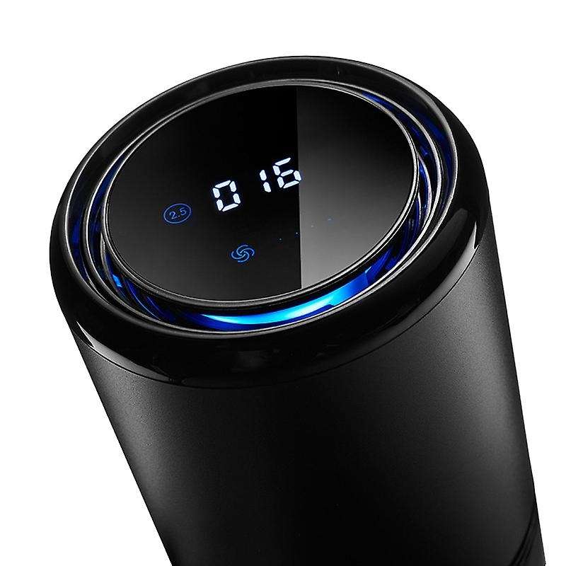 Air Purifier Air Car Air Purifier Infrared Sensor Air Cleaner for Car Home Office(Black)