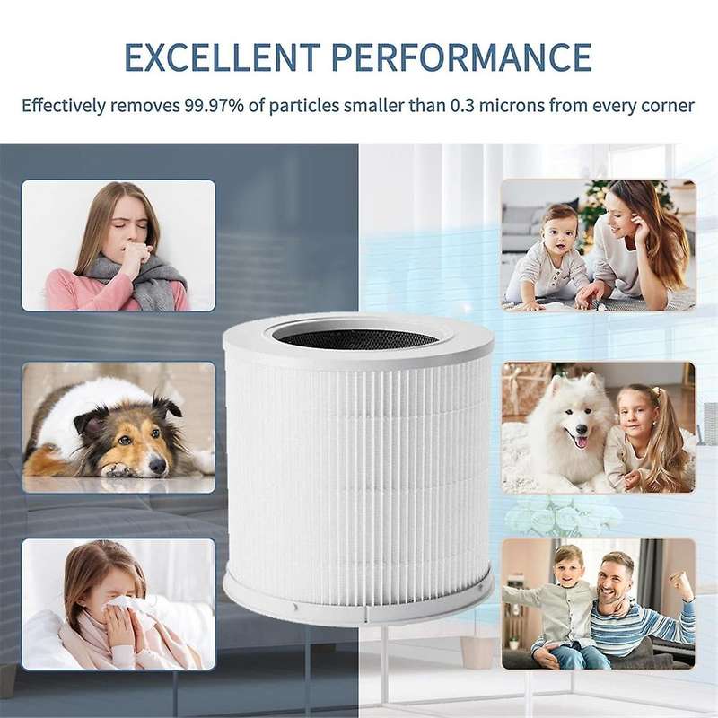 Air Purifier Filter for Air Purifier 4 Compact Filter Smart Air Purifier PM 2.5 with Activated Carbo