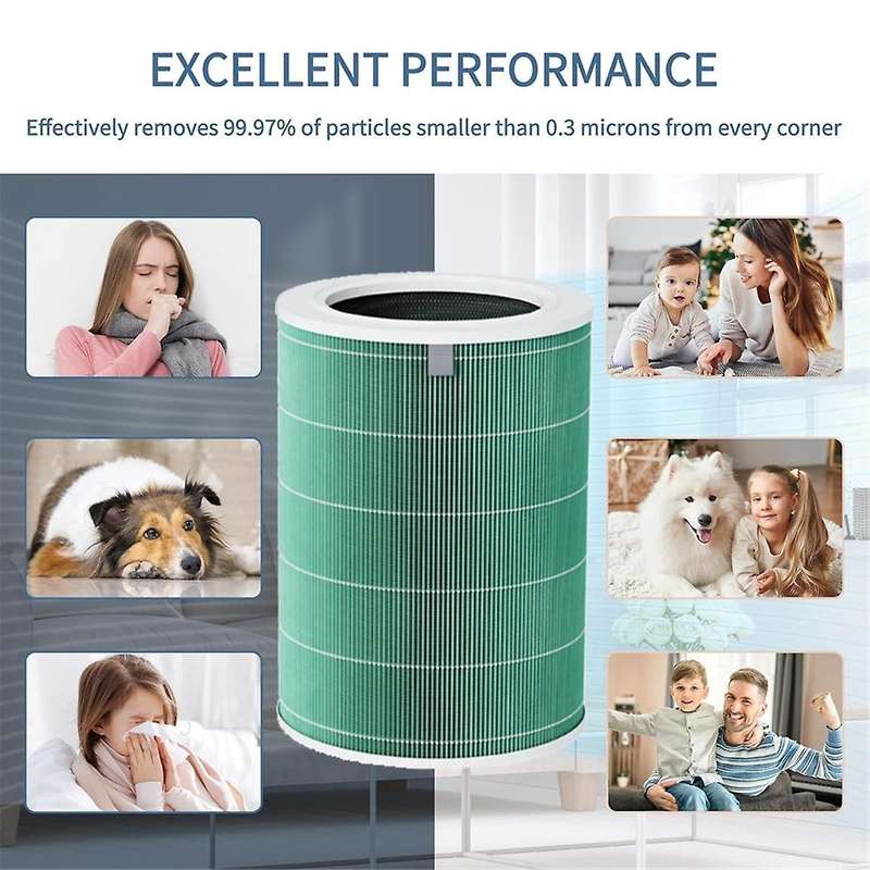 Air Purifier Filter for Air Purifier 4Pro with RFID Chip H13 True HEPA Pre-Filter Activated Carbon A