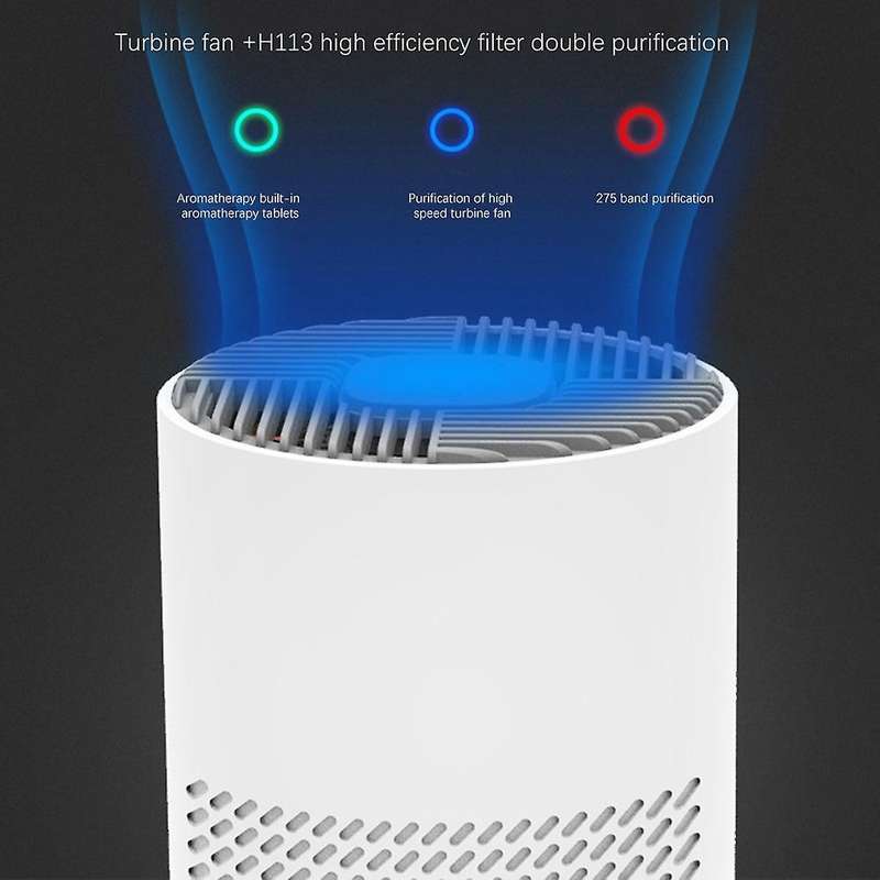 Air Purifier H13 Hepa Filter Air Cleaner for Home Kitchen Bedroom and Office Cleans Up Pet Dander Du