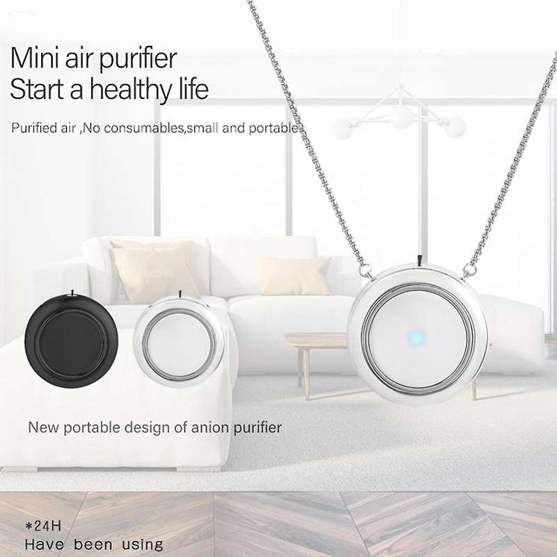 Air Purifier Hanging Neck USB Purified Air No Radiation Mute for Adults and Children Portable Air Pu