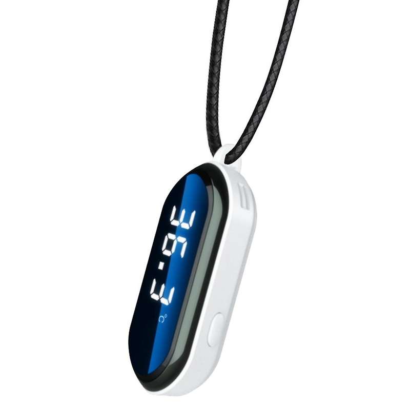 Air Purifier Mini Portable Temperature and Humidity Test Shows 10 Million Negative Ion Hanging Neck