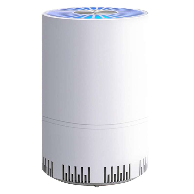 Air Purifier Home Auto Smoke Detector Hepa Filter Car Air Purifier USB Cable Low Noise with Night Li