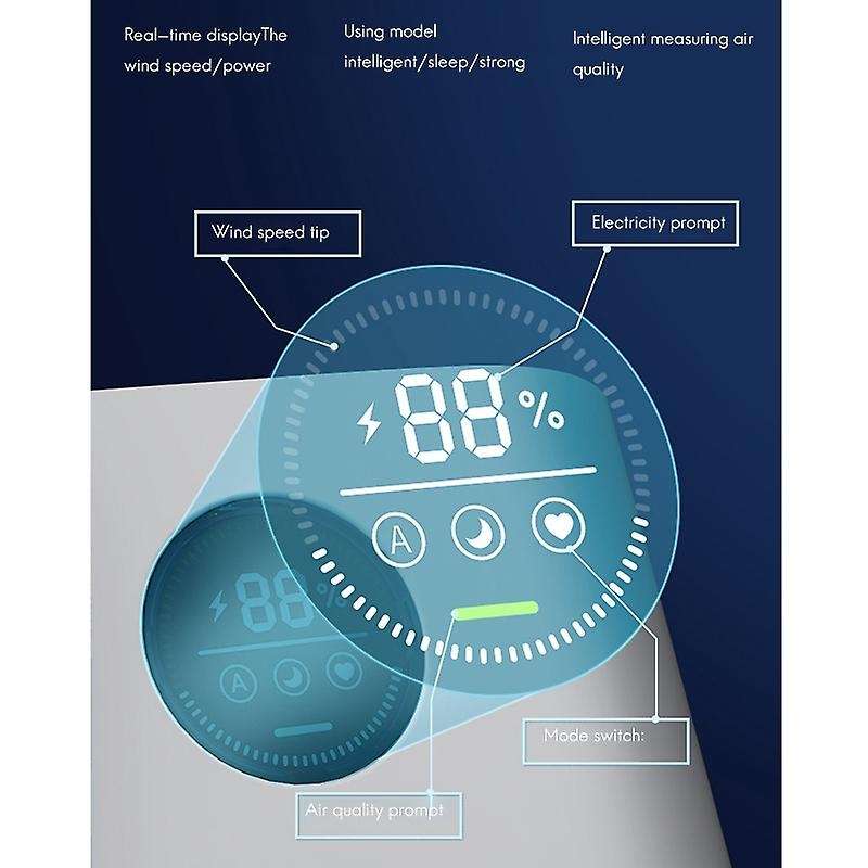 Air Purifier Negative Ion Generator Home Air Cleaner Ionizer Intelligent Monitoring of Air Quality