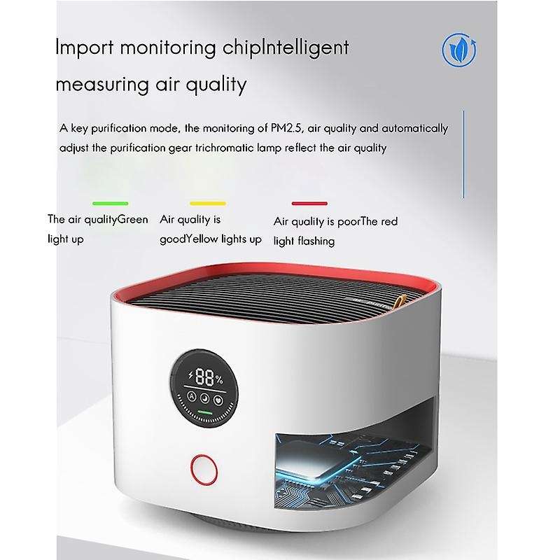 Air Purifier Negative Ion Generator Home Air Cleaner Ionizer Intelligent Monitoring of Air Quality