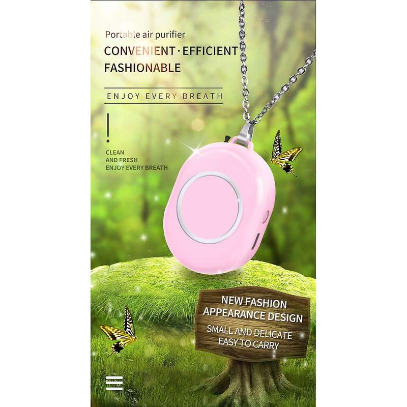 Air Purifier Personal Wearable Mini Portable Car Oxygen Rod Negative Ion Air Purifier for Outdoor Ho