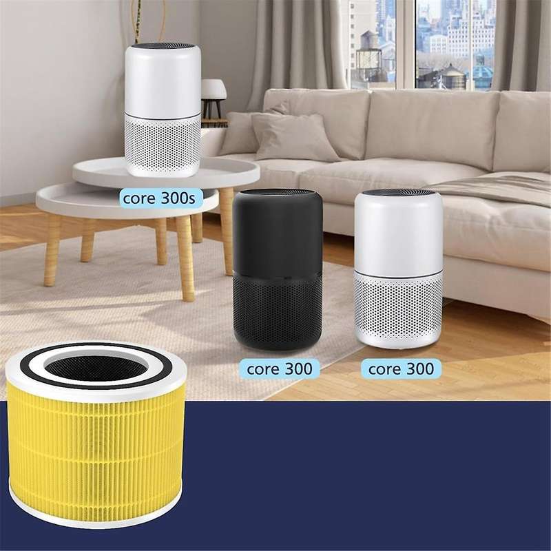 Air Purifier Replacement Filter for Core 300, Core 300S, 3-In-1 HEPA Filter, High Efficiency Activat