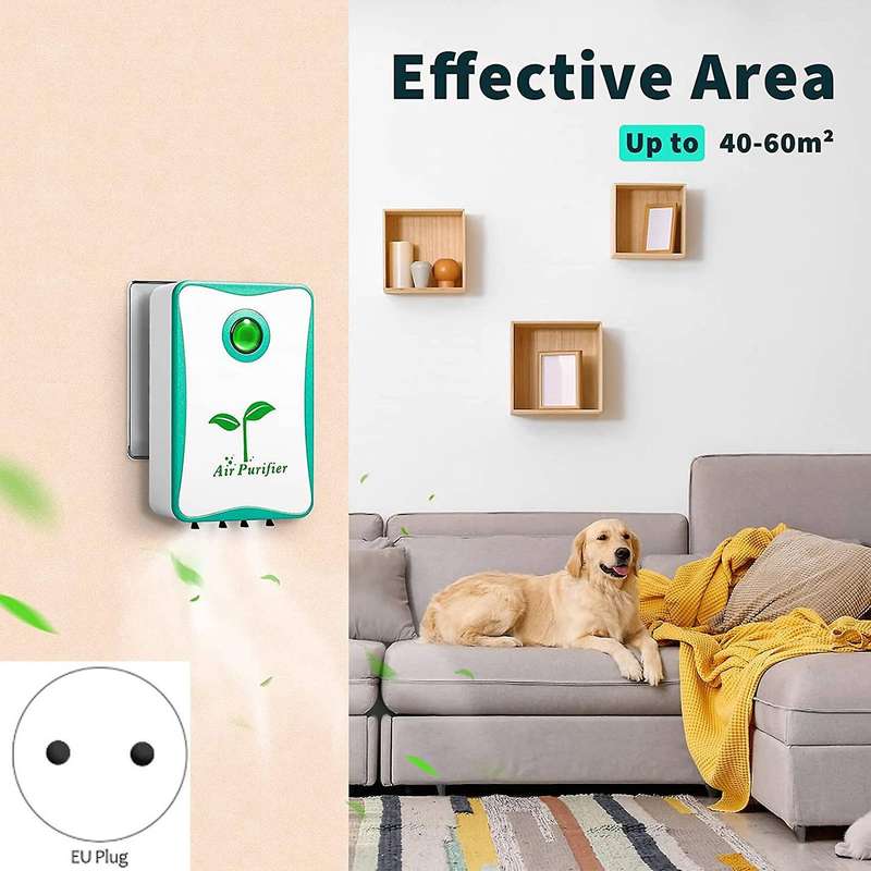 Air Purifiers Plug in for Home, Negative Ion Air Purifier, for Bathroom Kitchen Toilet Pet Smell Smo