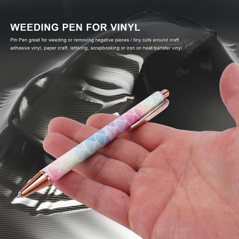 Air Release Pen Tool Pin Pen Craft Vinyl Air Release Weeding Tools Compatible Squeegee Out Bubble HT