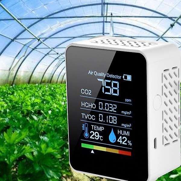 Air Quality Monitor CO2 Detector Hygrometer Thermometer for Home Colorful Display Digital Monitor 5