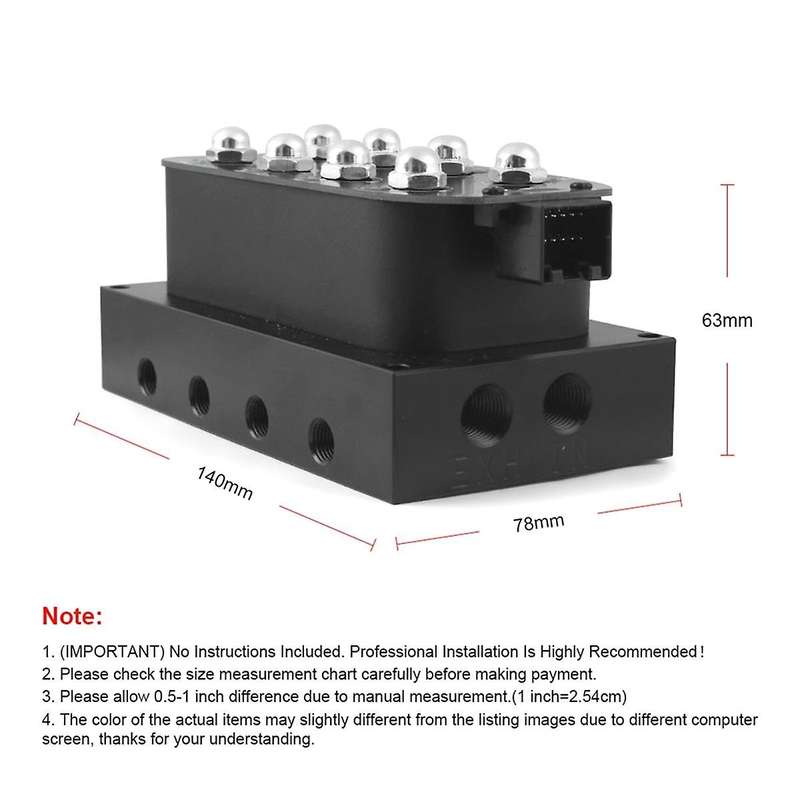 Air Ride Suspension Manifold Valve Solenoid Valve 1/4 1/8Inch NPT Fast Air Bag Control Fbss VU4 (0-