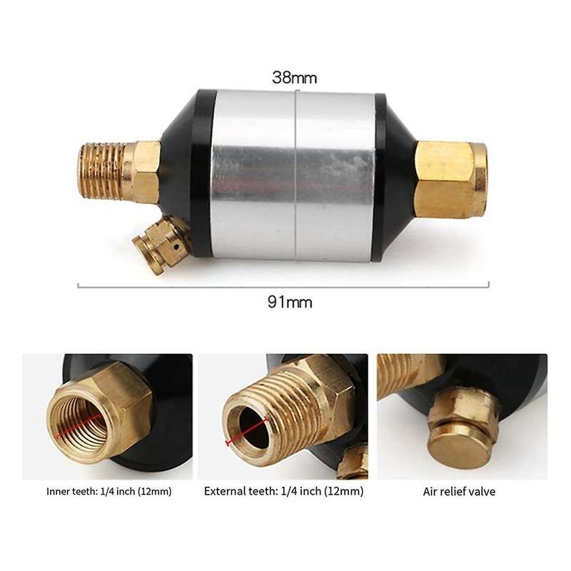 Air Source Filter Water Filter Pneumatic Tool Oil-Water Separator Model Air Pump Jet Pump Air Pipe W