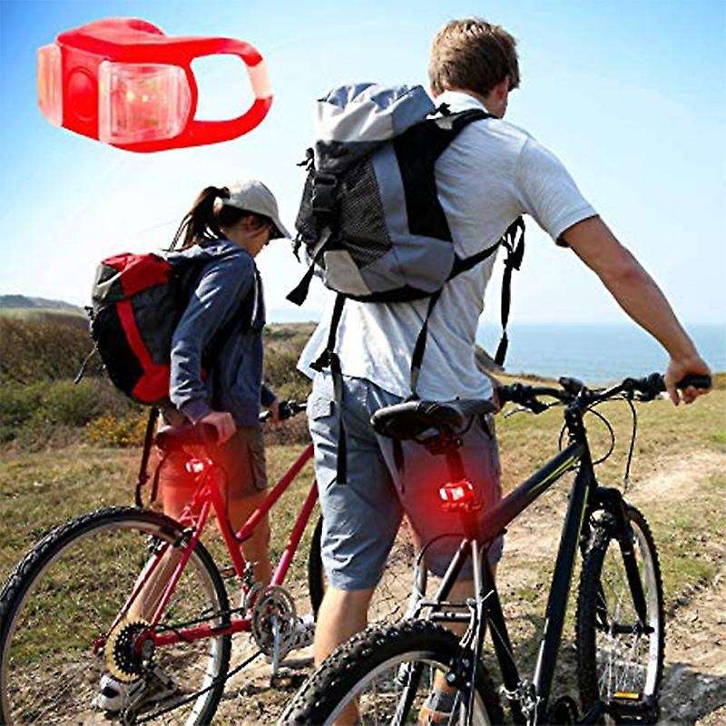 Aircraft Aluminium Waterproof 300 Lumen Led Bike Light Set(Headlight,Taillight),2 Pack