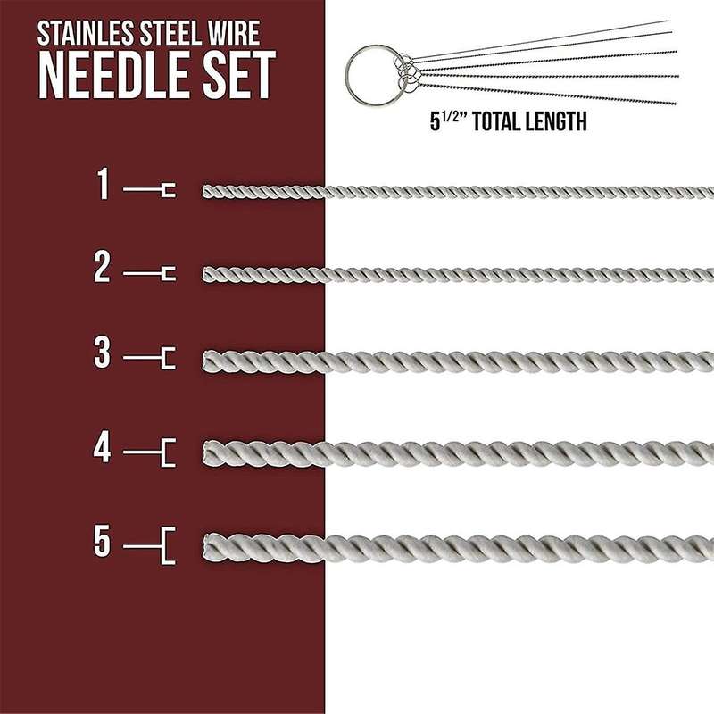Airbrush Cleaning Kit Sprayer Cleaning Repair Tool Kit Cleaning Needles,Cleaning Brushes Wash Needle