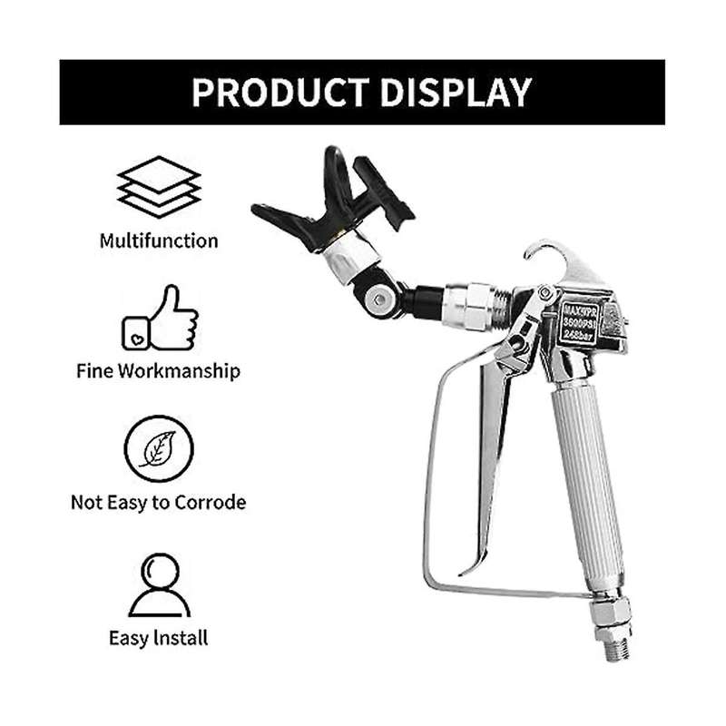 Airless Spray Universal Swivel Angle 7/8in F-7/8in M Swivel+517 Nozzle and Nozzle Protector Seat,pa