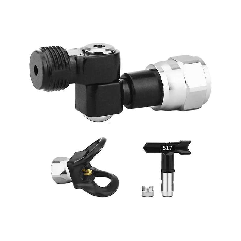 Airless Spray Universal Swivel Angle 7/8in F-7/8in M Swivel+517 Nozzle and Nozzle Protector Seat,pa