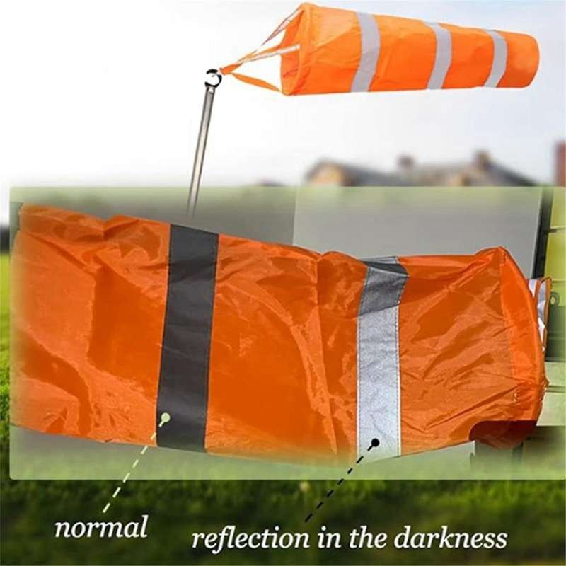 Airport Windsocks Orange Waterproof Windsock Reflective Wind Bag 60cm