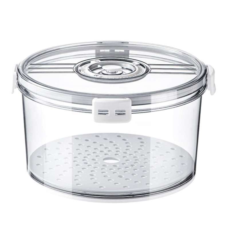 Airtight Bread Box Round Homemade Bread Storage Container Time Recording Bread Keeper for Homemade B
