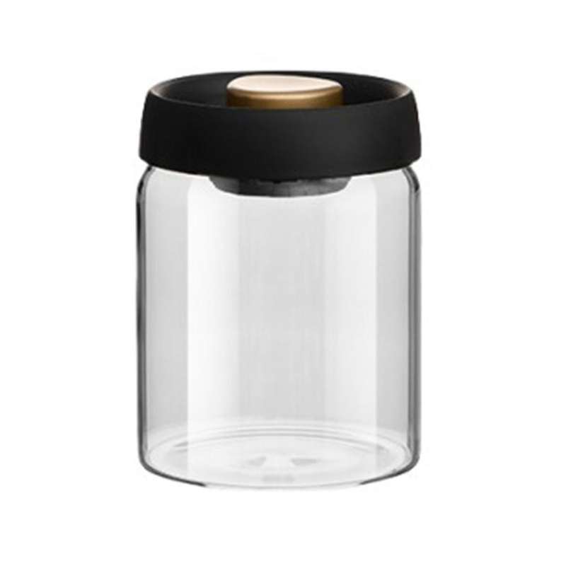 Airtight Coffee Canister,Glass Vacuum Storage Jar with Airtight Seal, Coffee Bean Storage Jar Kitche