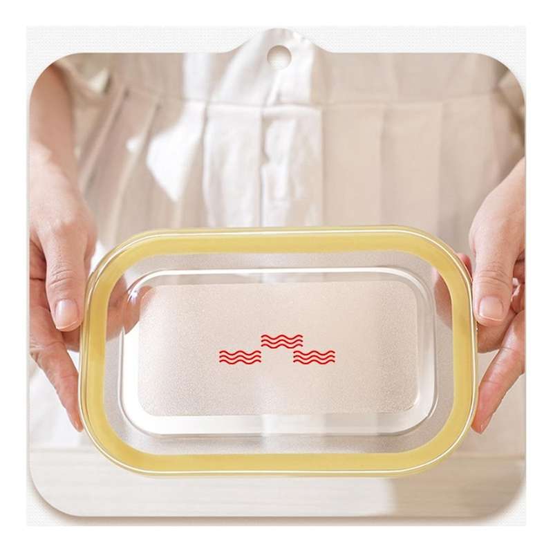 Airtight Butter Slicer Cutter Stick Butter Container Dish with Lid Butter Keeper with Cutter for Cut
