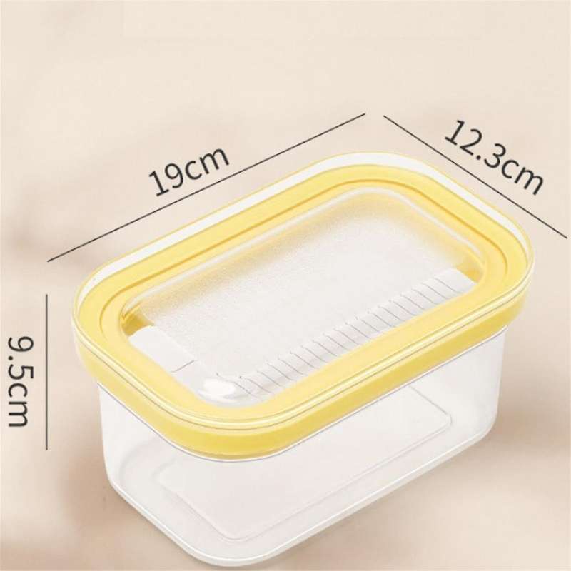 Airtight Butter Slicer Cutter Stick Butter Container Dish with Lid Butter Keeper with Cutter for Cut