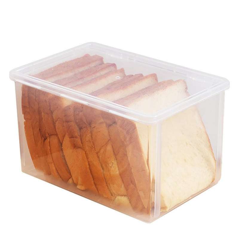 Airtight Bread Storage Containers Bread Box Plastic Reusable Loaf Cake Clear Bread Dispenser Freshes