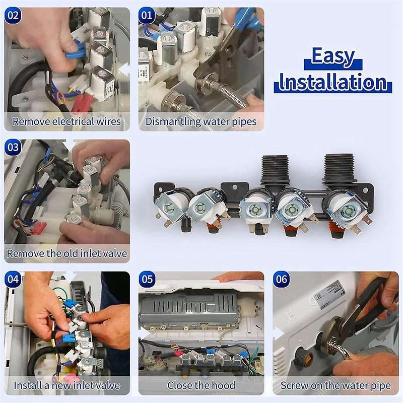 AJU73213301 AJU75152601 AJU75152603 Washer Water Inlet Valve for Washing Machine WT1101CW WT1501CW W