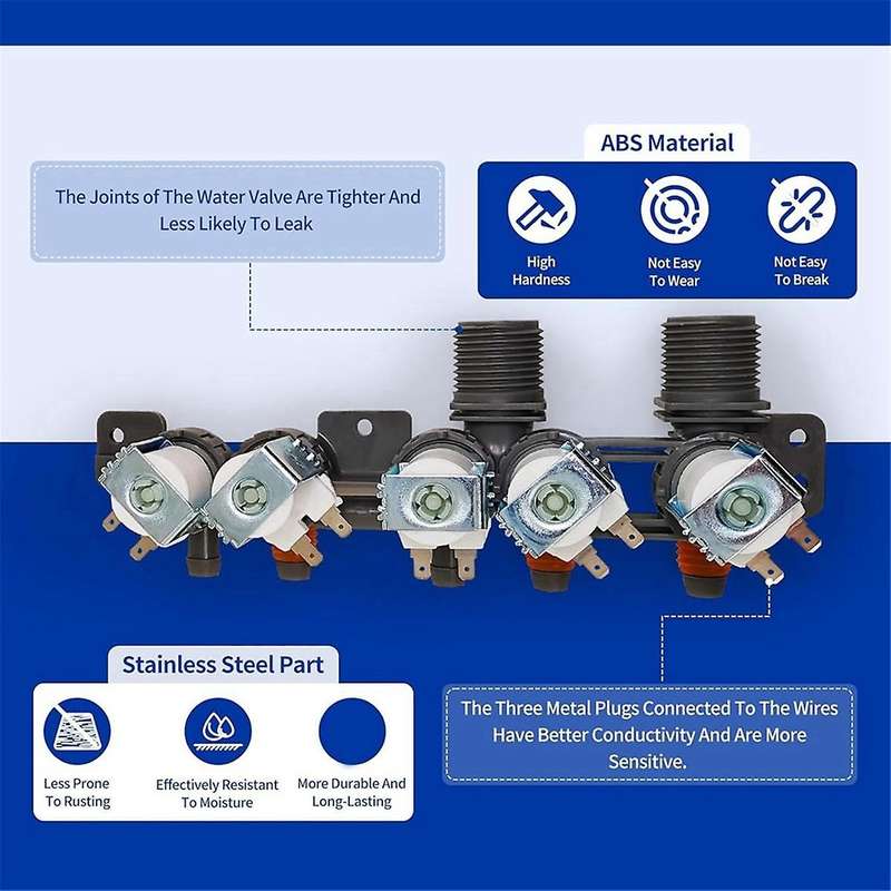 AJU73213301 AJU75152601 AJU75152603 Washer Water Inlet Valve for Washing Machine WT1101CW WT1501CW W