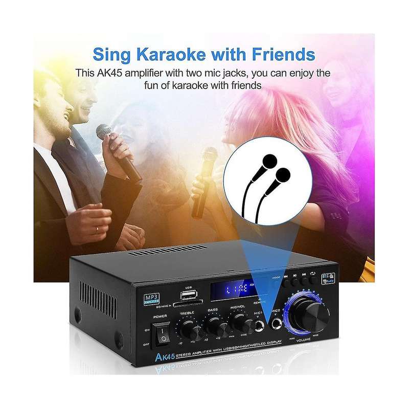Ak45 Digital Power Amplifier Power Amplifier Audio Two-channel Power Amplifier Auto Supplies Eu Plug