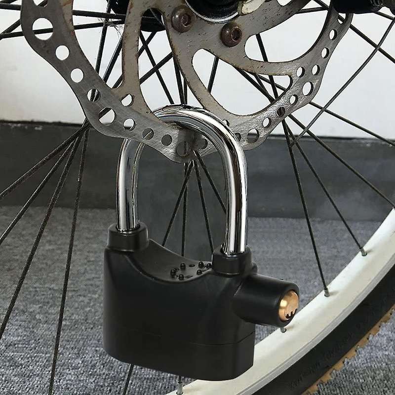 Alarm Lock, Universal Security Anti-Theft Padlock 110Db Waterproof Siren Alarm Lock Keyed Padlock fo