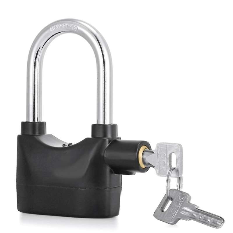 Alarm Lock, Universal Security Anti-Theft Padlock 110Db Waterproof Siren Alarm Lock Keyed Padlock fo