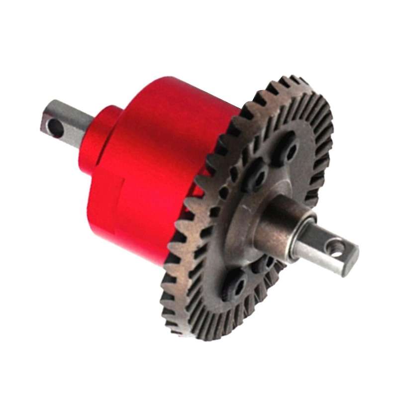 All Metal Front Rear Differential for Slash VXL Stampede HQ727 1/10 RC Car Upgrade Parts,Red