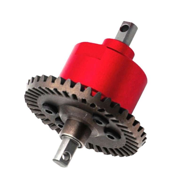 All Metal Front Rear Differential for Slash VXL Stampede HQ727 1/10 RC Car Upgrade Parts,Red