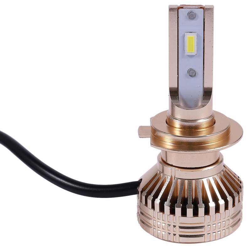 All-In-One Led-Tx3570 Chip Aluminum EV17 2 Pcs Car Led Headlight Gold 12000 Lumens 60W H7 Focused He