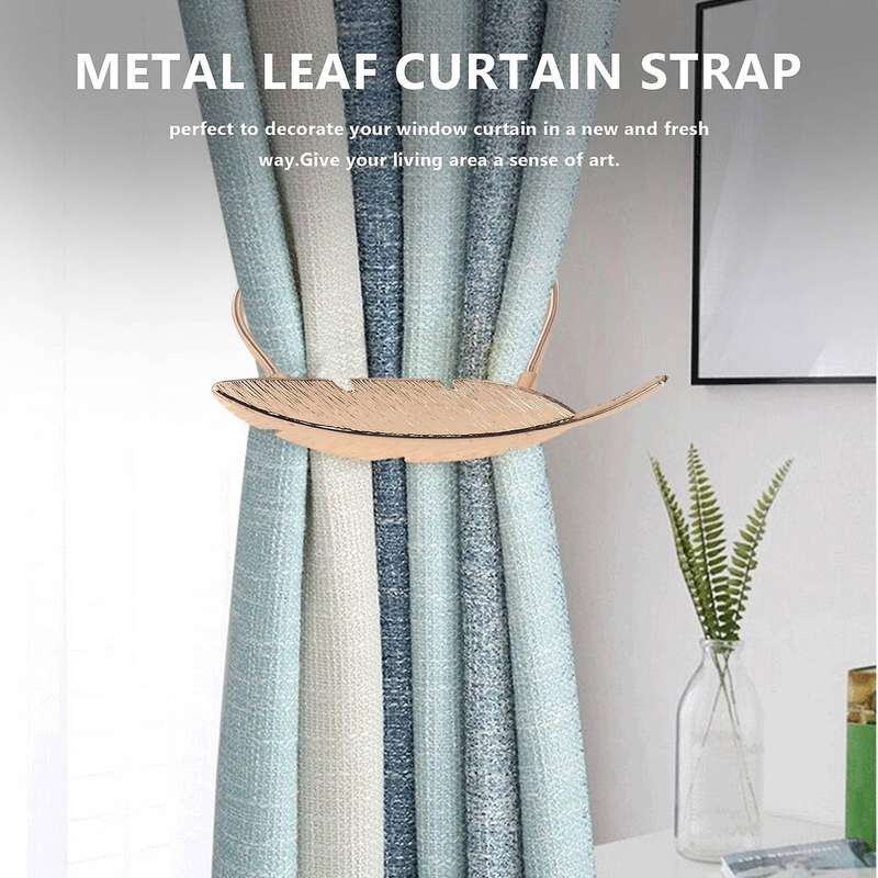 Alloy Curtain Hanging Curtain Back Tie Modern Minimalist Style Curtain Tie,2 Pieces