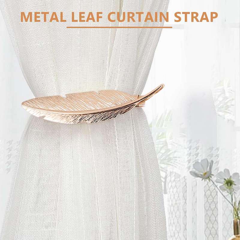 Alloy Curtain Hanging Curtain Back Tie Modern Minimalist Style Curtain Tie,2 Pieces