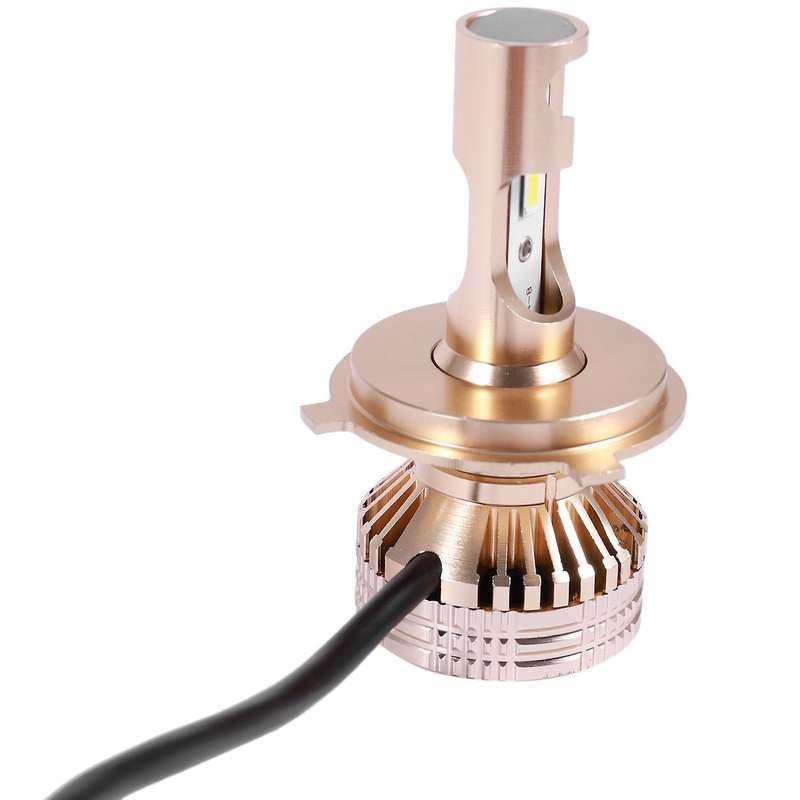 All-In-One Led-Tx3570 Chip Aluminum EV17 2 Pcs Car Led Headlight Gold 12000 Lumens 60W H4 Focused He