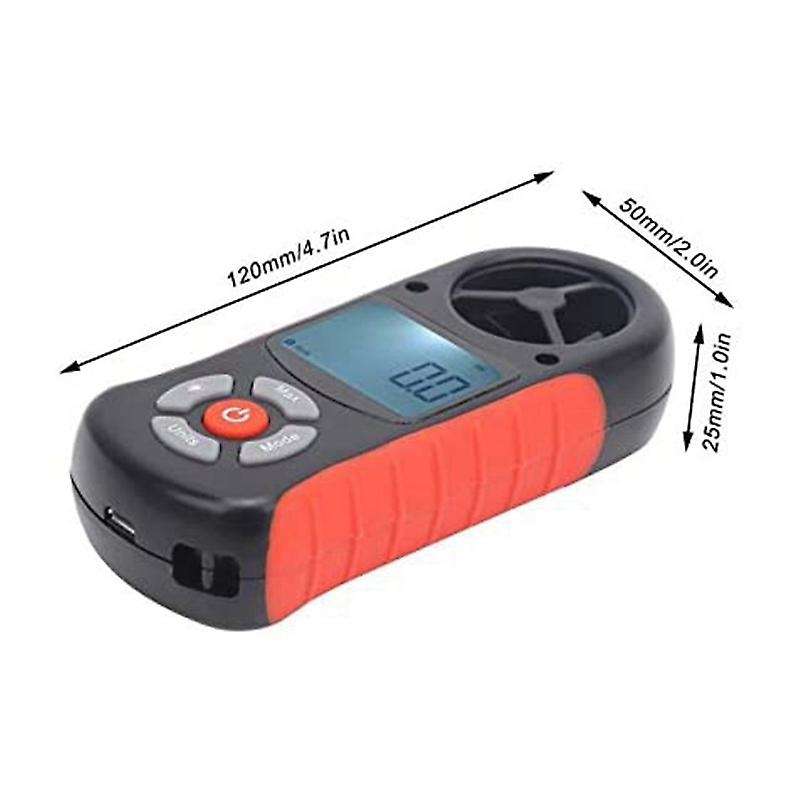 Altitude Meter LCD Anemometer Altitude Gauge Weather Instrument Professional for Climbing Small Ultr